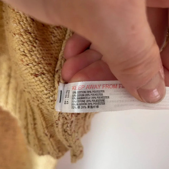 Free People Gio Knit Lounge Sweater Set Heather Yellow Size Medium - Picture 11 of 11